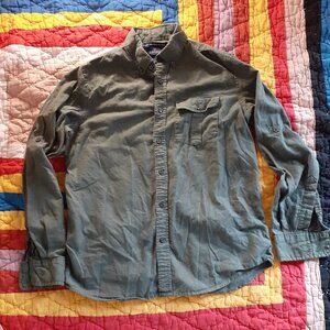 Old Navy Soft Flannel Shirt Olive Green Size Small (S)